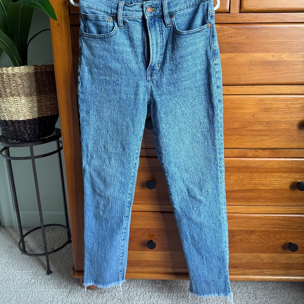 Madewell Perfect Vintage Jean | Cropped Distressed Hem | Size 26
